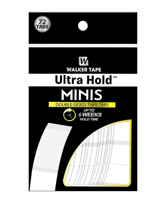 Walker Tape Ultra Hold Mini's Haarprothese Tape 3/4″ × 3″ (1,90 × 7,62 cm)