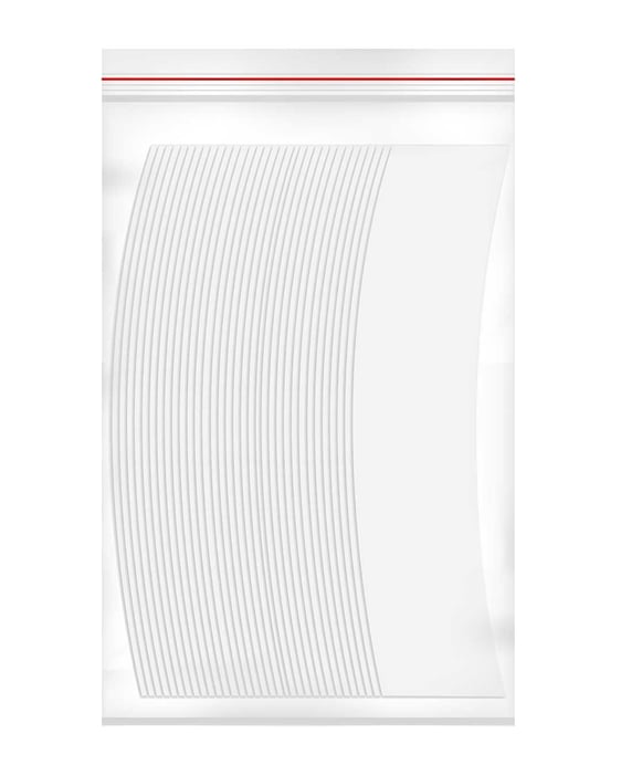 Walker Tape Lace Front™ Haarprothese Tape Ovaal “C” (2,0 × 7,5 cm) – 36 stuks