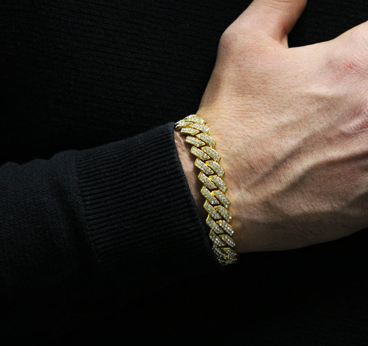 GYLIM. | 12MM Gouden Cuban Link Armband 18K