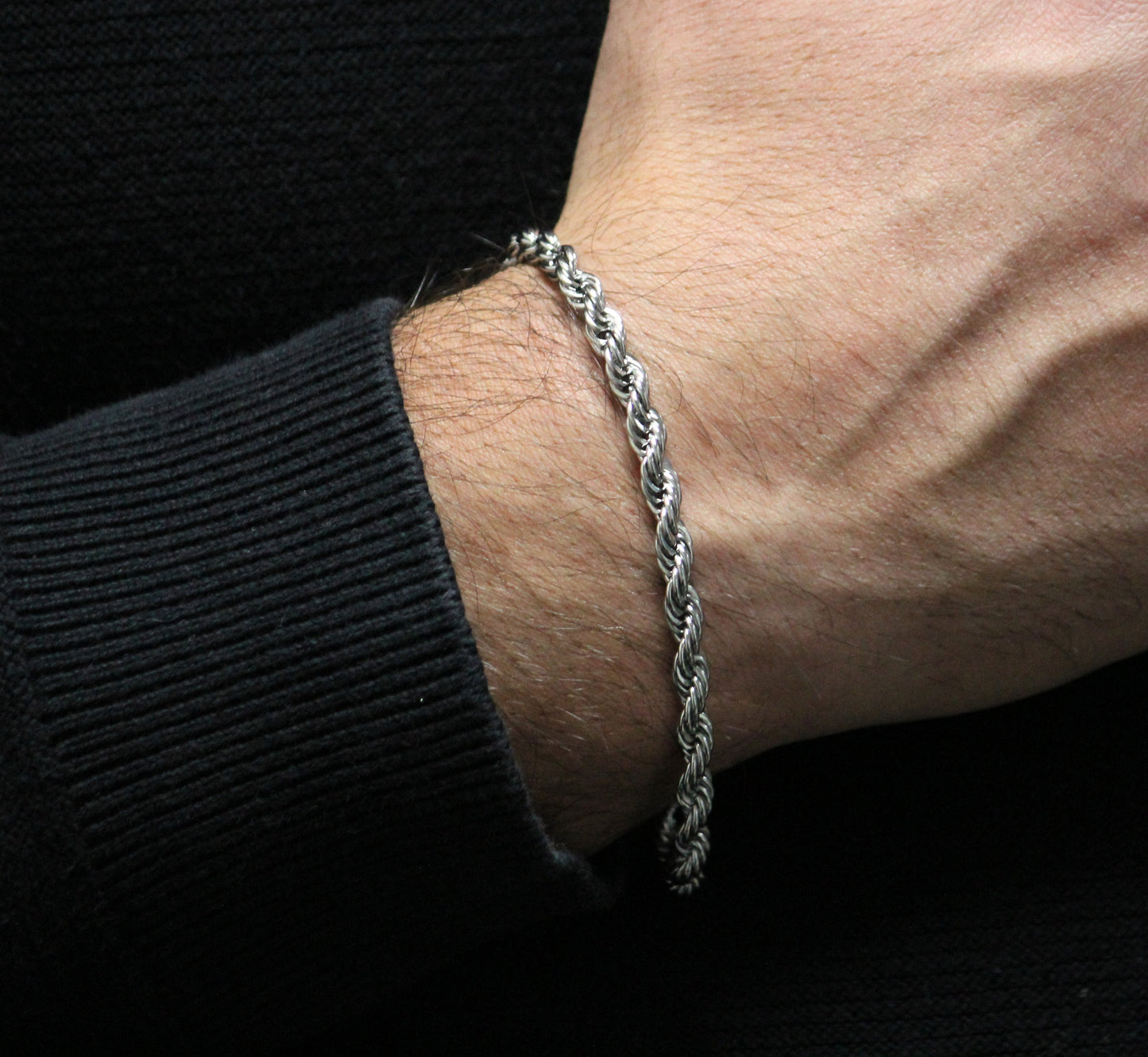 SYBRO. | 5MM Zilveren Rope Armband