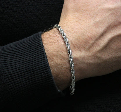 SYBRO. | 5MM Zilveren Rope Armband