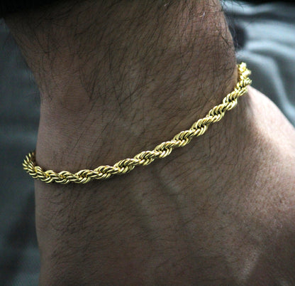 GYBRO. | 5MM Gouden Rope Armband 18K